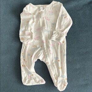 LAST CHANCE TODAY Carter's Cream Pajama Footies with Pastel Accents